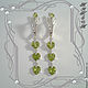 Earrings 'heart-path' 925 sterling silver, peridot. Earrings. MaksimJewelryStudio. My Livemaster. Фото №4