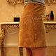 Order Skirt Amazon from natural suede mustard with smooth edge. Katorina Rukodelnica HandMadeButik. Livemaster. . Skirts Фото №3