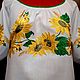 Order Women's embroidered blouse 'Sunny mood' LR2-254. babushkin-komod. Livemaster. . Blouses Фото №3