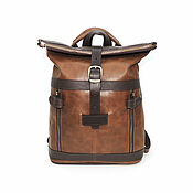 Сумки и аксессуары handmade. Livemaster - original item Backpacks: Women`s Leather Backpack Bag Light Brown Ista. Handmade.