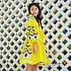 Желтое платье короткое, льняное платье яркое, Платья, Севастополь,  Фото №1