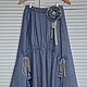 The floor-length skirt linen in Bohemian style. Skirts. Katlen-store. My Livemaster. Фото №4