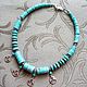 Necklace 'Aphrodite' (turquoise). Necklace. Pani Kratova (panikratova). Online shopping on My Livemaster.  Фото №2