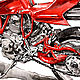 Full-scale drawing of a Ducati mh900 Evoluzione motorcycle. Pictures. artist-001. Online shopping on My Livemaster.  Фото №2