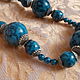 Order Vintage accessories: beads, TURQUOISE necklace. SIGNATYR. Livemaster. . Vintage necklace Фото №3