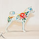 Order Japanese Akita ' Spring painting'. Moscow Kerry (porcelaindogs). Livemaster. . Figurines Фото №3