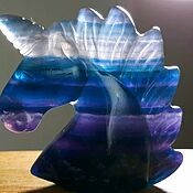 Материалы для творчества handmade. Livemaster - original item Fluorite (rainbow unicorn, 52/55 mm)Shangzhao, Jiangxi Province,China. Handmade.
