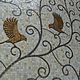 птички, мозаичное панно, Картины, Москва,  Фото №1
