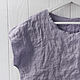 Lavender blouse made of 100% linen. Blouses. LINEN & SILVER ( LEN i SEREBRO ). Интернет-магазин Ярмарка Мастеров.  Фото №2