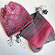 Order Women's Knitted Hat and Two Snood Set Pink. frusnork. Livemaster. . Headwear Sets Фото №3
