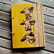 Канцелярские товары handmade. Livemaster - original item Copy of Notepad wood cover A5, 16x16sm, 22x22sm "Seashell". Handmade.