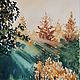 Утренний лес, запах грибов. Акварельная картина, Картины, Москва,  Фото №1