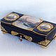 Jewelry box 'Magic city on the waves'. Box. decoupage history. Online shopping on My Livemaster.  Фото №2