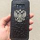 Кожаный бампер «Россия» для Samsung Galaxy S8. Чехол. Grskin. Интернет-магазин Ярмарка Мастеров.  Фото №2