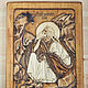 `Святой Илия пророк` - православная резная икона из дерева