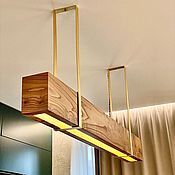 Для дома и интерьера handmade. Livemaster - original item Ceiling lamp made of slabs of elm (pr. LCD 