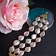 Order Baroque pearl bracelet 'Pearl' gold 24K silver. Татьяна Петренкофф (Elegance&Style). Livemaster. . Bead bracelet Фото №3