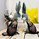  hare plus sparrow (zayebushek). Interior doll. Natalia Smolkina Vyazanka (Vjzanka). My Livemaster. Фото №5