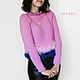 Women's blouse with fur trim. Sweater Jackets. CUTE-KNIT by Nata Onipchenko. Online shopping on My Livemaster.  Фото №2