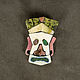 Brooch stone mosaic 'Sad Mime', Brooches, Nizhnij Tagil,  Фото №1
