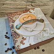 Для дома и интерьера handmade. Livemaster - original item Box for coffee CoffeeTime. Handmade.