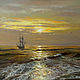 Painting - A warm evening over the sea, Pictures, Moscow,  Фото №1
