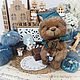 Тедди мишка — Коллекционная интерьерная игрушка ручной работы, teddy. Мишки Тедди. handmade_toys.lab | Добрые тедди. Ярмарка Мастеров.  Фото №14