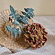 Brooch made of leather, this boho Tagetes - Barhatets. Brooches. LIUDMILA SKRYDLOVA (flower glade). My Livemaster. Фото №5