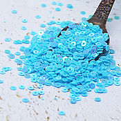 Материалы для творчества handmade. Livemaster - original item Sequins 2,5 mm No. №13 Blue turquoise 2 g. Handmade.
