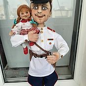 Куклы и игрушки handmade. Livemaster - original item interior doll: Uncle Styopa the militiaman. Handmade.