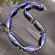 Magnificent beads made of natural Lapis Lazuli and river pearls Peacock. Beads2. naturalkavni. My Livemaster. Фото №6