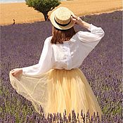 Одежда handmade. Livemaster - original item Skirt of satin corrugated, fashionable skirt, light skirt !. Handmade.