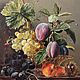 Oil Painting Still life with grapes and plums ( copy). Pictures. Natalia Davydova. Online shopping on My Livemaster.  Фото №2