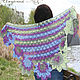 Shawl For Woman Crochet Wrap Stole Knit Shawl Womens Scarf. Shawls. Джемпера, шапки, палантины от 'Azhurles'. My Livemaster. Фото №6