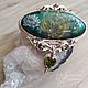 Pendant with a painting on a stone in a silver frame 'Harmony', Pendants, Moscow,  Фото №1