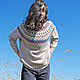 Merino lopapeisa sweater, women's knitted jumper NORDIC. Sweaters. Dobryy_vyaz. Online shopping on My Livemaster.  Фото №2