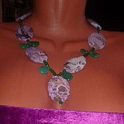 Necklace from natural Amethyst