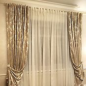 Для дома и интерьера handmade. Livemaster - original item Drapes and curtains: Curtains classic 