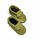 Olive baby moccasins ,Ebooba, Baby shoes 100% leather. Footwear for childrens. ebooba. Online shopping on My Livemaster.  Фото №2