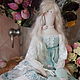 Doll in the Tilde style. Mint. blue. Embroidery Rococo. Tilda Dolls. Dolls&Home Decor. Online shopping on My Livemaster.  Фото №2