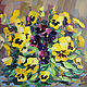 Oil painting pansies, Pictures, Rossosh,  Фото №1