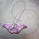 Brooch Moth fiolent polymer clay. Brooches. AnnaMalnaya. My Livemaster. Фото №5