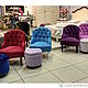 Мягкое кресло Лион голубое - доступно в 60 разных цветах. Кресла. Provence shop. Интернет-магазин Ярмарка Мастеров.  Фото №2