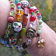 08 LEO charm Bracelet 5 revs from natural stones Zodiac, Bead bracelet, Moscow,  Фото №1