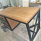 Oak table in loft style, desk 'Oak'. Tables. easyloft48. My Livemaster. Фото №5