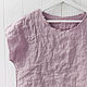 Order Dusty pink blouse made of 100% linen. etnoart. Livemaster. . Blouses Фото №3