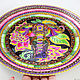 'Indian elephant ' decorative plate hand painted. Plates. Art by Tanya Shest. My Livemaster. Фото №6