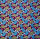 American designer fabric Leaves and snails, Fabric, Odintsovo,  Фото №1