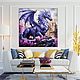 Painting Amethyst Dragon. Fantasy art. buy painting artist. Pictures. House of the Sun (irina-bast). My Livemaster. Фото №5