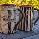 Ceramic mugs 'Strizh' and 'Woodpecker'. Mugs and cups. urmanika. Online shopping on My Livemaster.  Фото №2